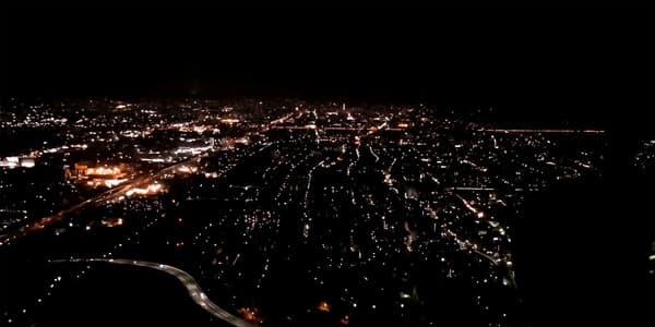 乘坐直升机鸟瞰京都、清水寺夜景 - 京都