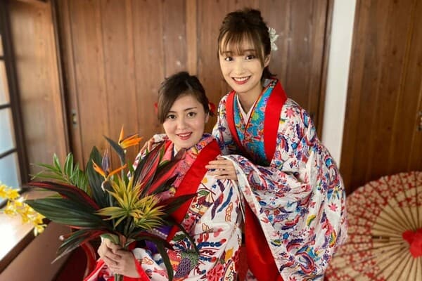 穿着日本传统和服 or 冲绳传统服饰「琉装」在摄影棚拍摄 - 那霸