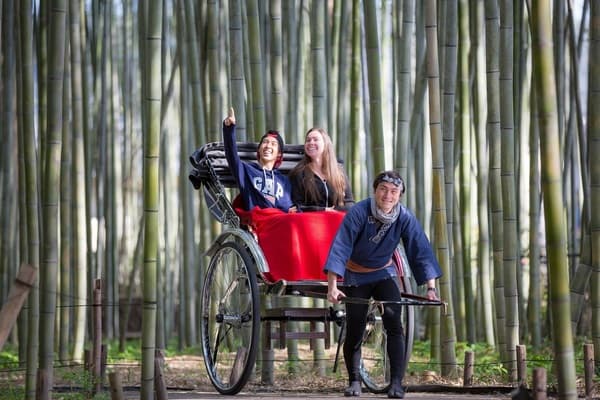 人力车EBISUYA 人力车30分钟竹林之旅 - 京都岚山