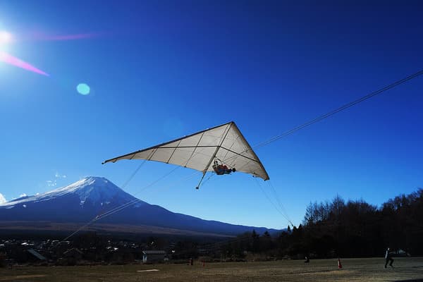 【悬挂式滑翔翼】一边眺望富士山，一边安心体验飞行！ - 山梨